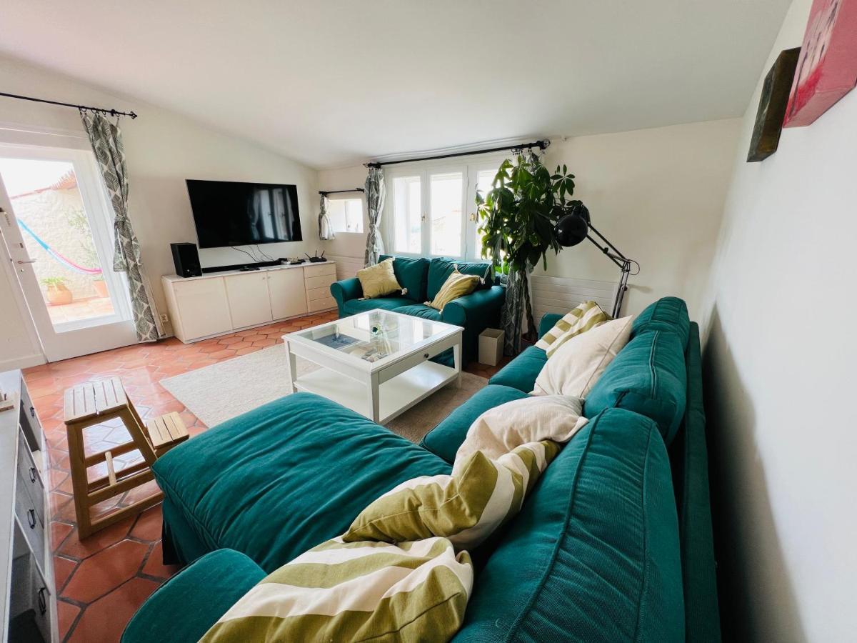 Penthouse Studio Privee Couple Ou Famille- La Maison Searle A Tourtour Exterior foto